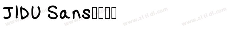 JIDU Sans字体转换